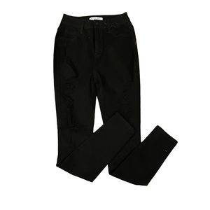 Encore Black Distressed Skinny Jeans